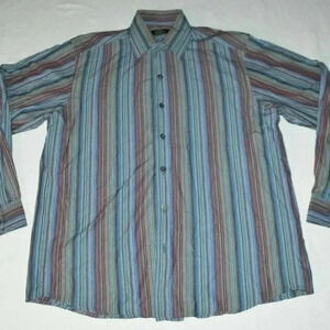 Ermenegildo Zegna Multi Color Stripe Shirt